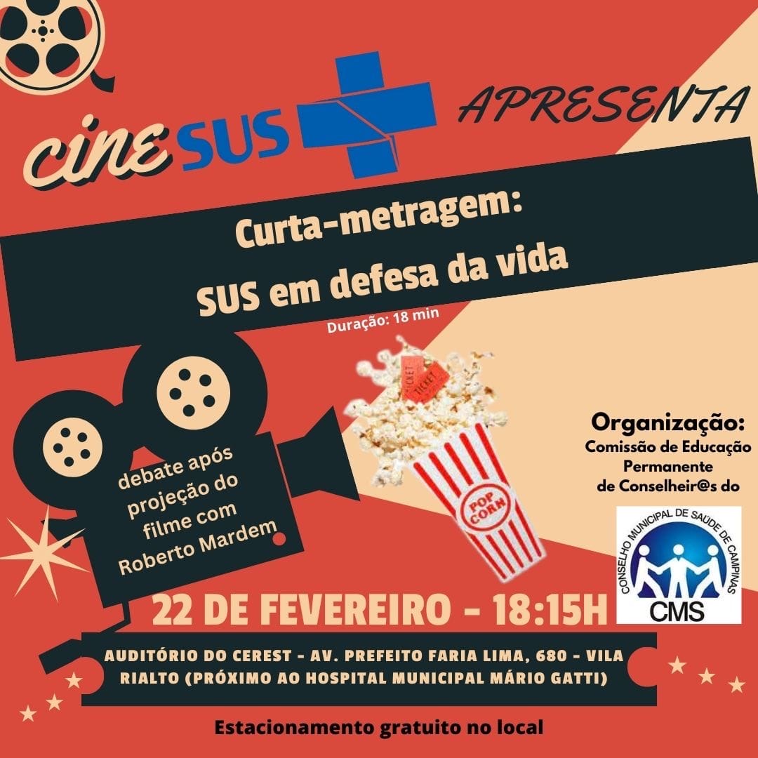 Cine Sus Apresenta Sus Em Defesa Da Vida Conselho Municipal De Sa De